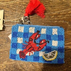 Beaded Lobster Coin Purse